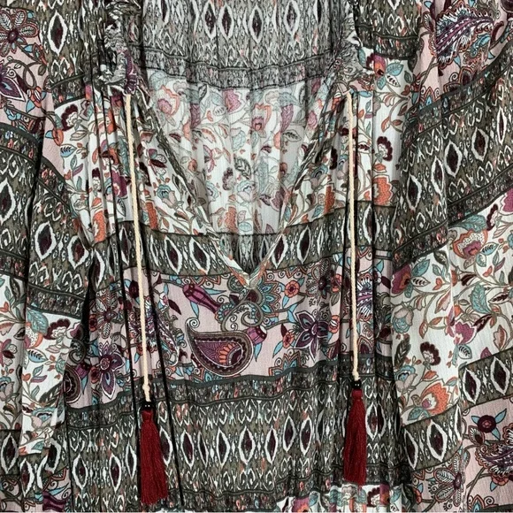 Misa Los Angeles Long Sleeve Dress - Black and White - Picture 7 of 11